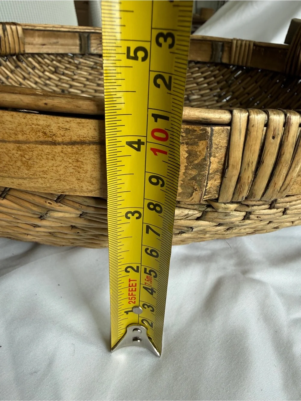 Vintage Asian Hand Woven Basket